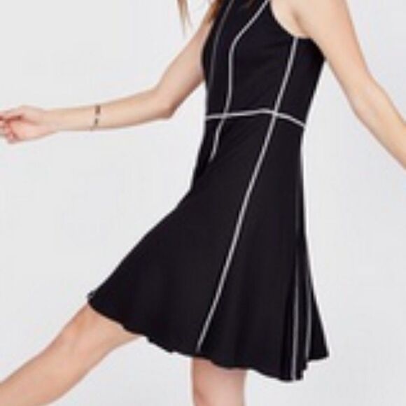 Catherine Malandrino Dress Black and White Flare - Picture 7 of 11